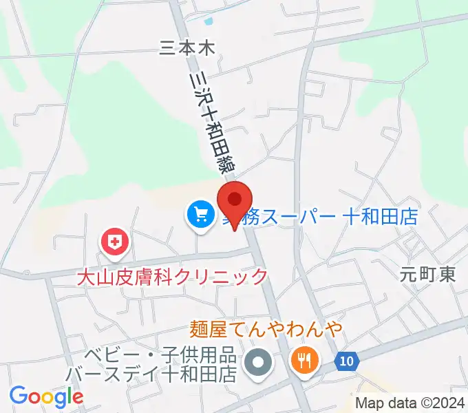 ゲオ十和田千歳森店の地図