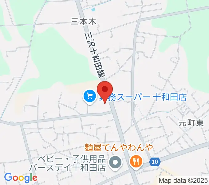 ゲオ十和田千歳森店の地図