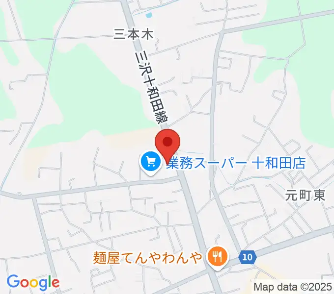 ゲオ十和田千歳森店の地図