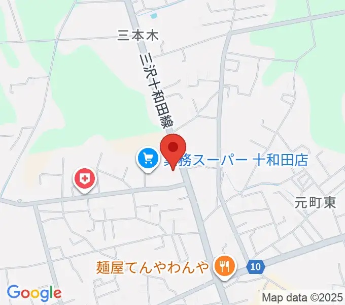 ゲオ十和田千歳森店の地図