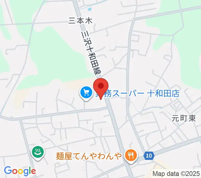 ゲオ十和田千歳森店の地図