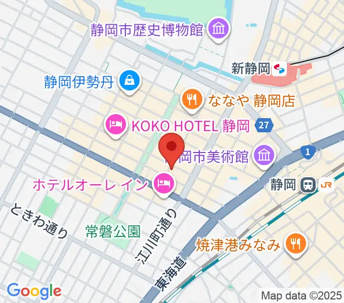 BLUE NOTE1988の地図