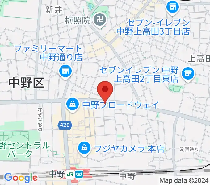 中野heavysick ZEROの地図