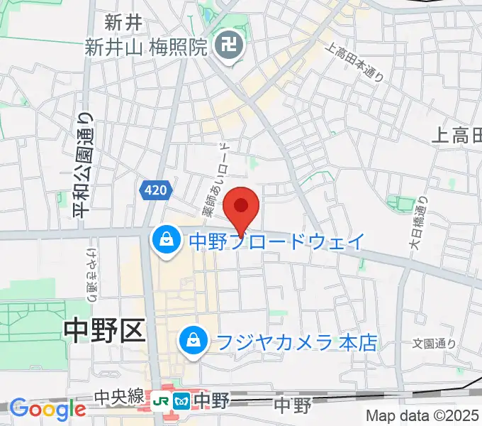 中野heavysick ZEROの地図