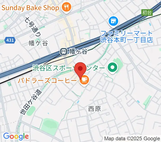 幡ヶ谷CLUB HEAVY SICKの地図