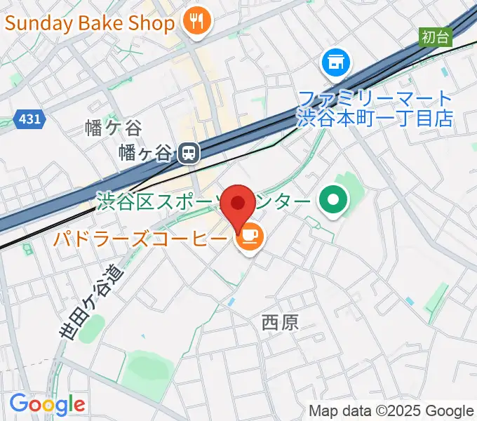幡ヶ谷CLUB HEAVY SICKの地図