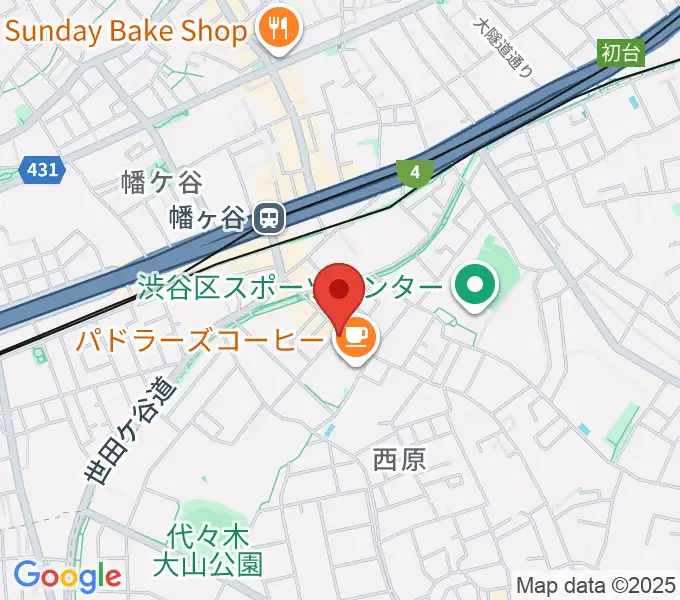 幡ヶ谷CLUB HEAVY SICKの地図