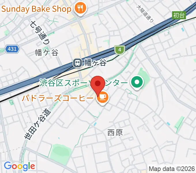 幡ヶ谷CLUB HEAVY SICKの地図