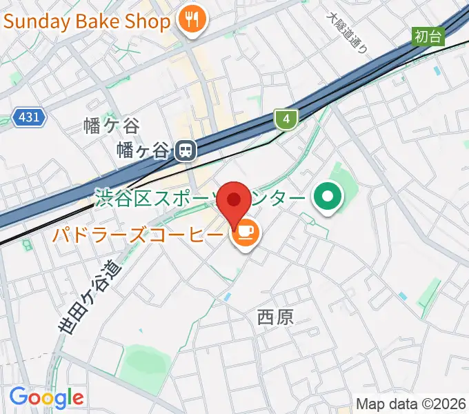 幡ヶ谷CLUB HEAVY SICKの地図