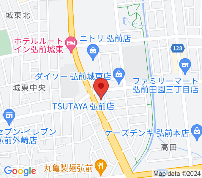 TSUTAYA 弘前店の場所