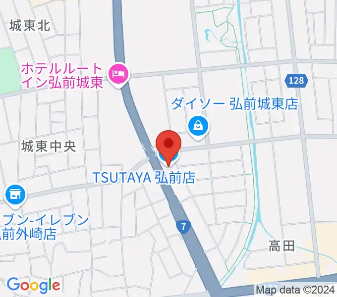 TSUTAYA 弘前店の地図