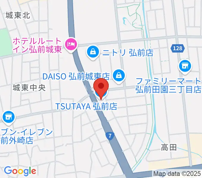 TSUTAYA 弘前店の地図