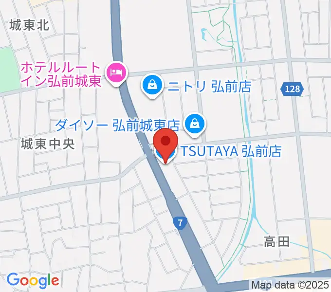 TSUTAYA 弘前店の地図