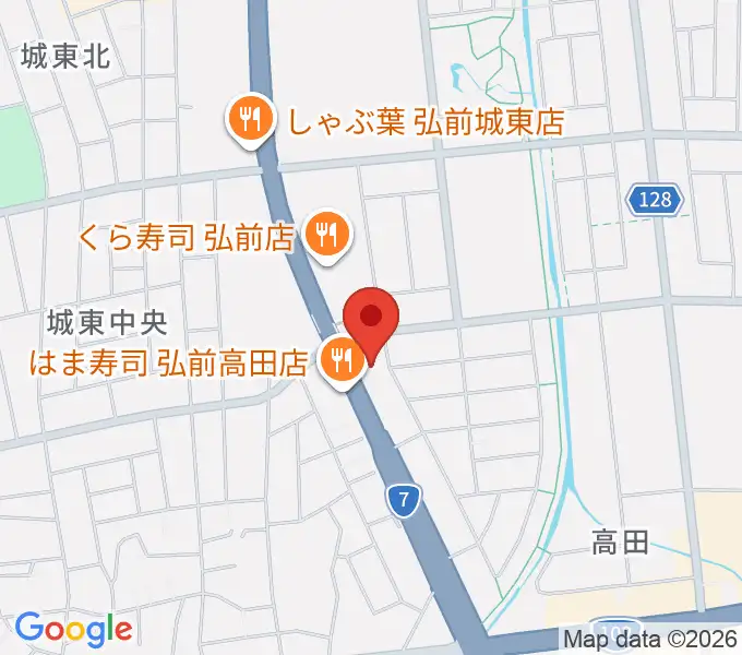 TSUTAYA 弘前店の地図