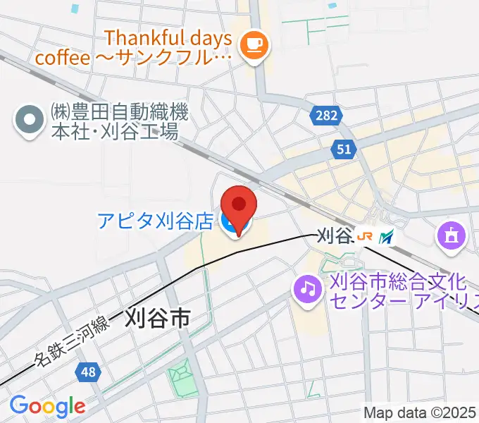 パピーミュージックスクール刈谷アピタ教室の地図