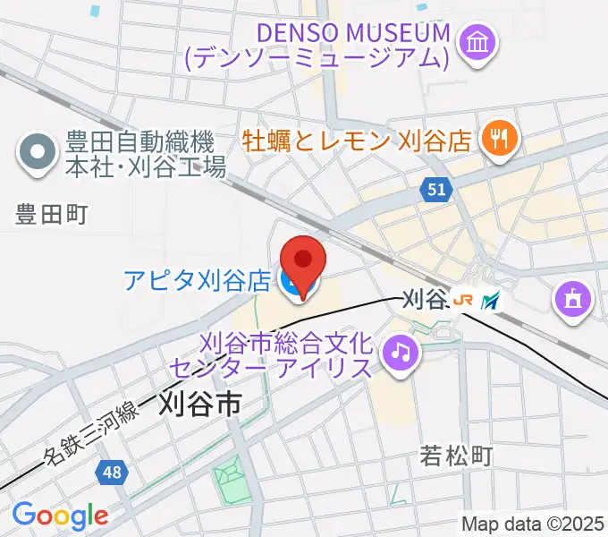 パピーミュージックスクール刈谷アピタ教室の地図