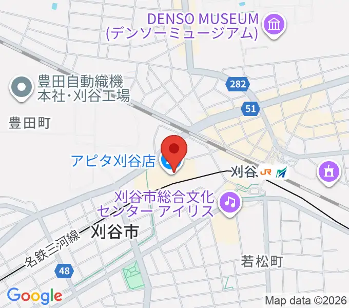 パピーミュージックスクール刈谷アピタ教室の地図