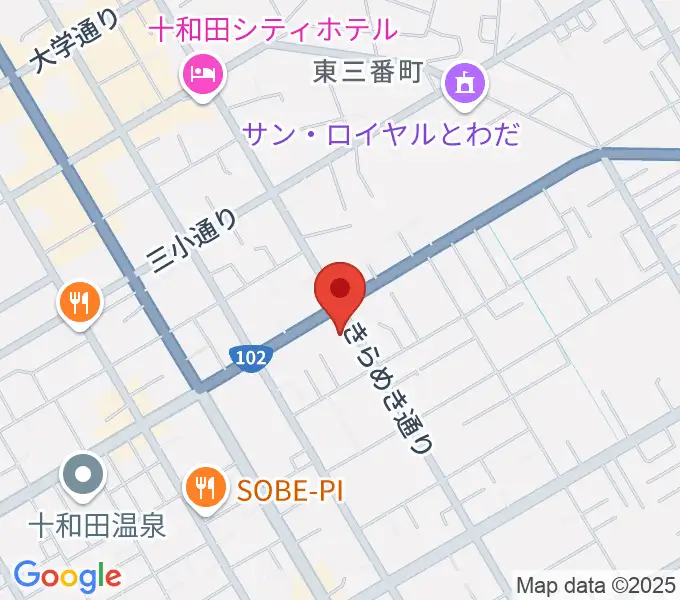 TSUTAYA 十和田店の地図