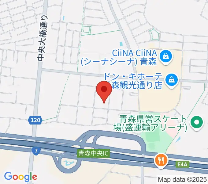 TSUTAYA 青森中央店の地図