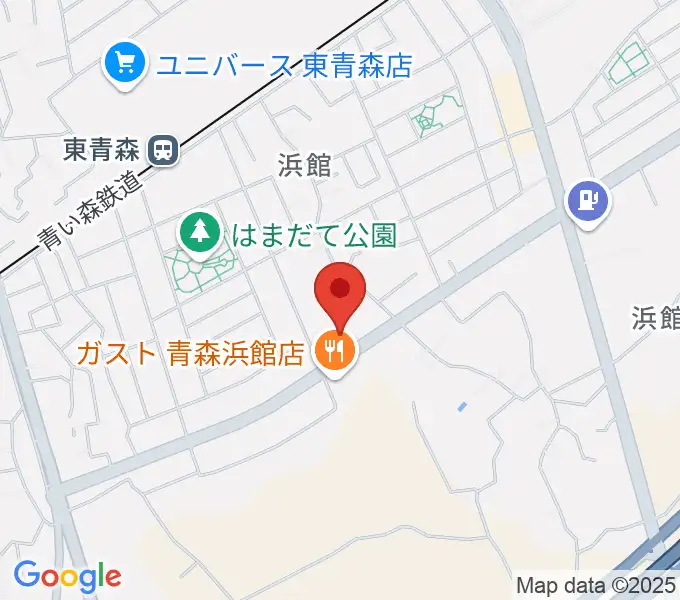 ゲオ青森浜館店の地図