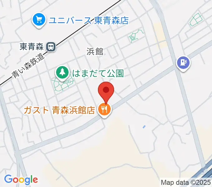 ゲオ青森浜館店の地図
