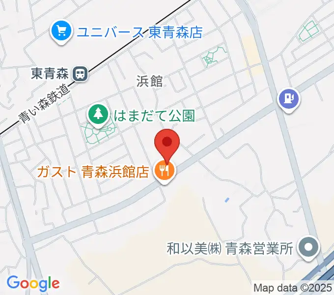 ゲオ青森浜館店の地図
