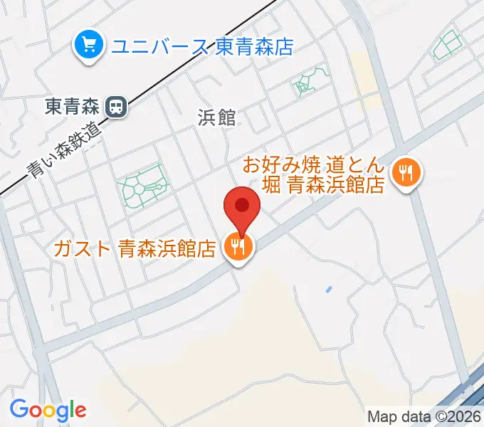 ゲオ青森浜館店の地図