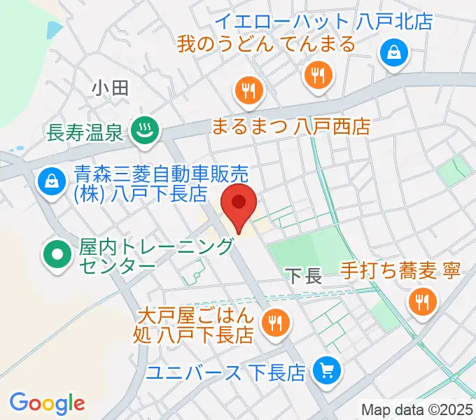ゲオ八戸下長店の地図