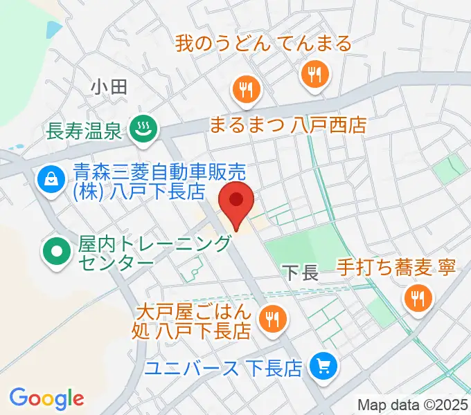 ゲオ八戸下長店の地図