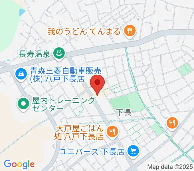 ゲオ八戸下長店の地図