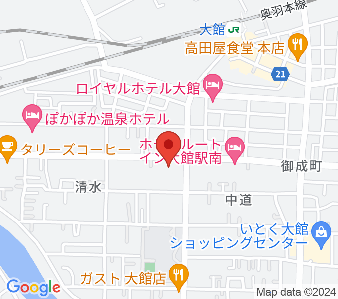 TSUTAYA 大館店の場所