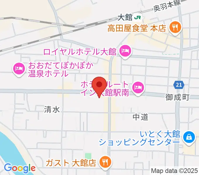 TSUTAYA 大館店の地図