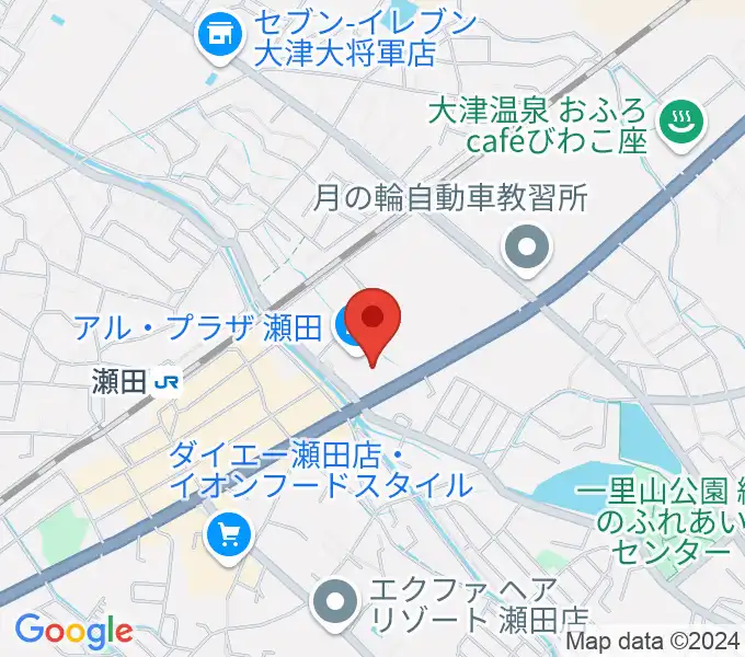 平和書店 TSUTAYA アル・プラザ瀬田店の地図