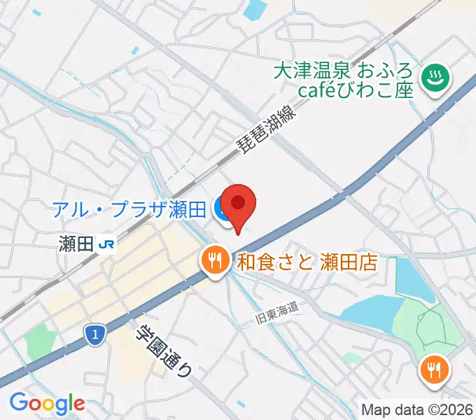 平和書店 TSUTAYA アル・プラザ瀬田店の地図