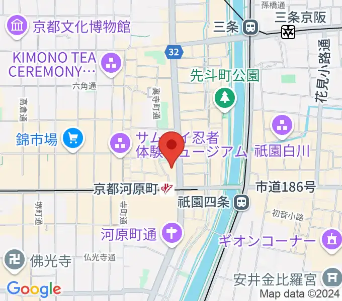 タワーレコード京都店の地図