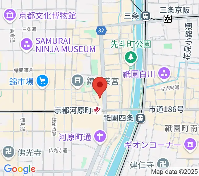 タワーレコード京都店の地図