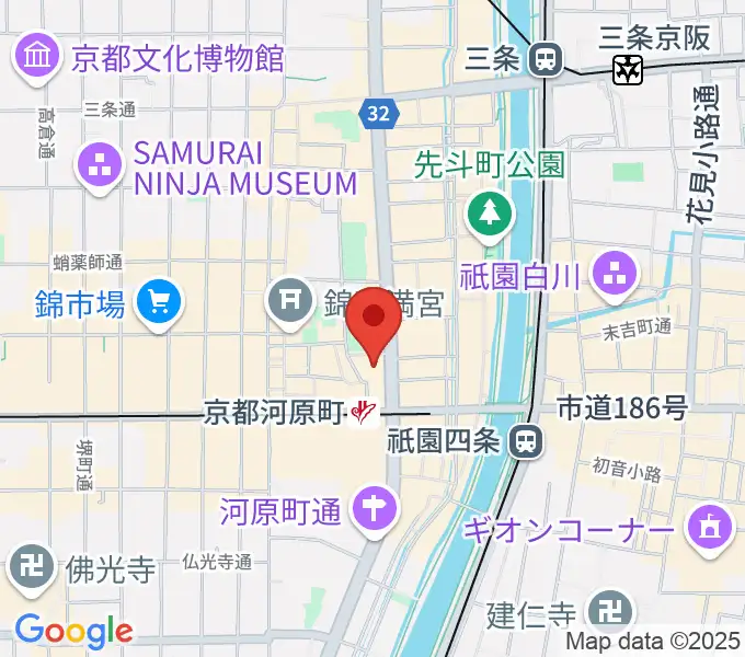 タワーレコード京都店の地図