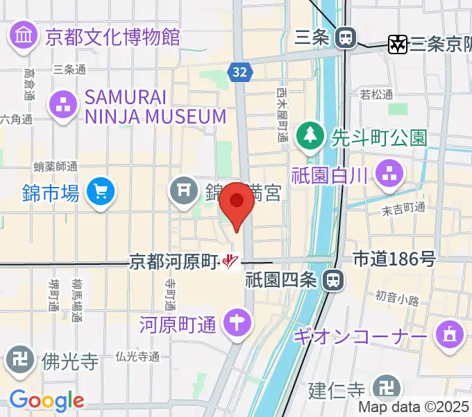 タワーレコード京都店の地図