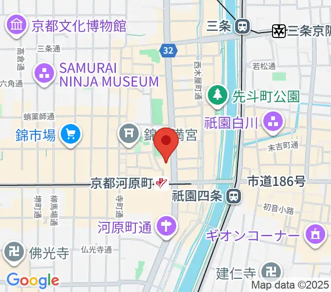 タワーレコード京都店の地図