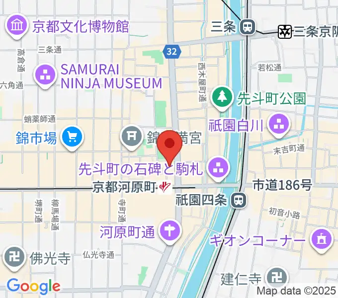 タワーレコード京都店の地図