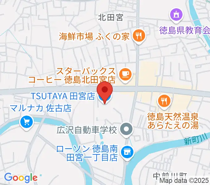 TSUTAYA 田宮店の地図