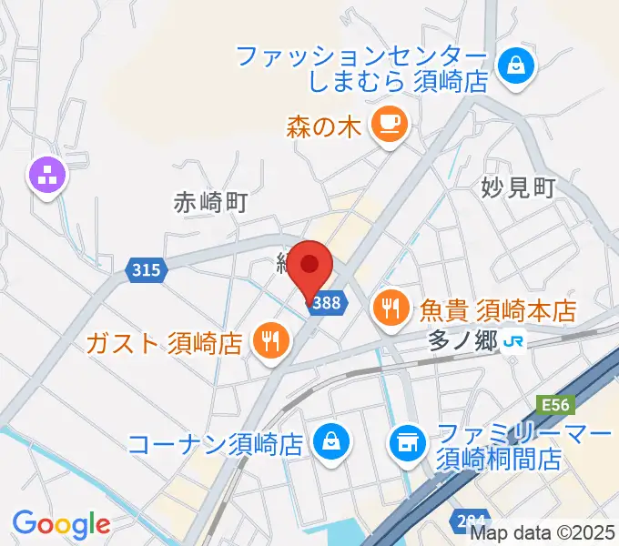 TSUTAYA 須崎店の地図