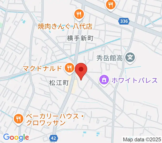 TSUTAYA 八代松江店の地図