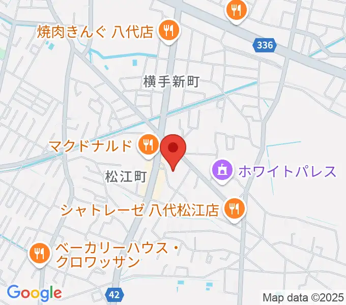 TSUTAYA 八代松江店の地図
