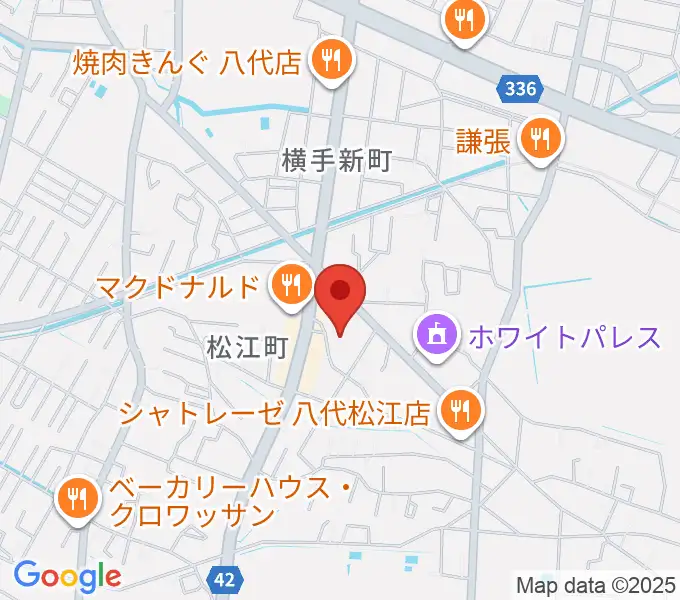 TSUTAYA 八代松江店の地図