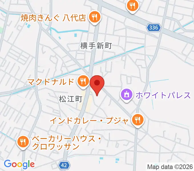 TSUTAYA 八代松江店の地図