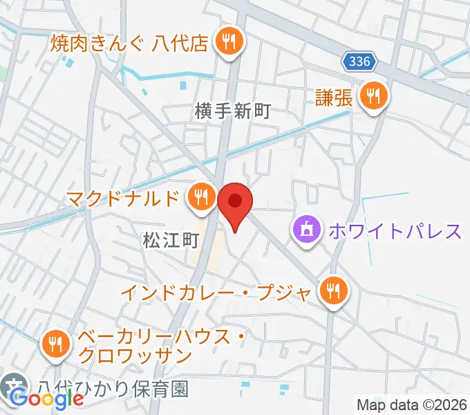 TSUTAYA 八代松江店の地図