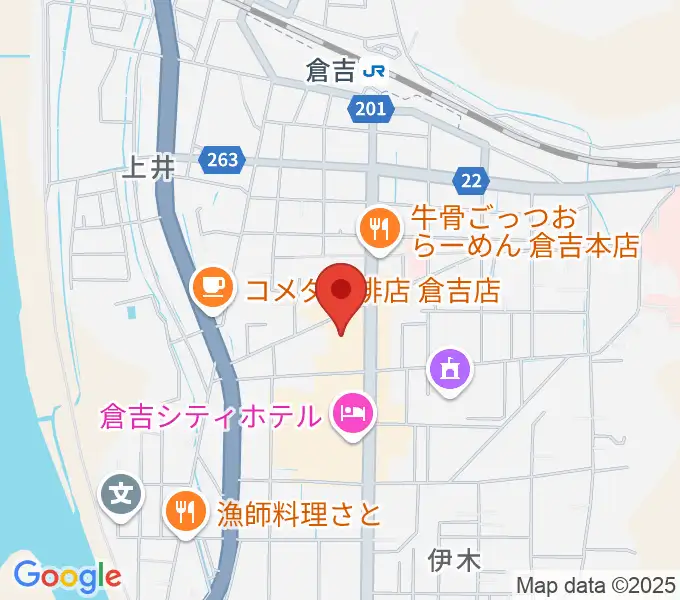ゲオ倉吉店の地図