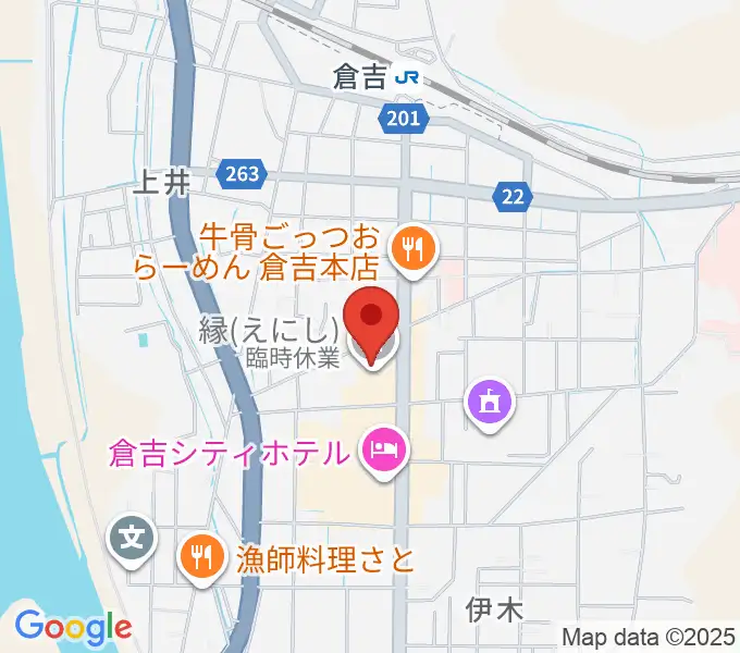 ゲオ倉吉店の地図