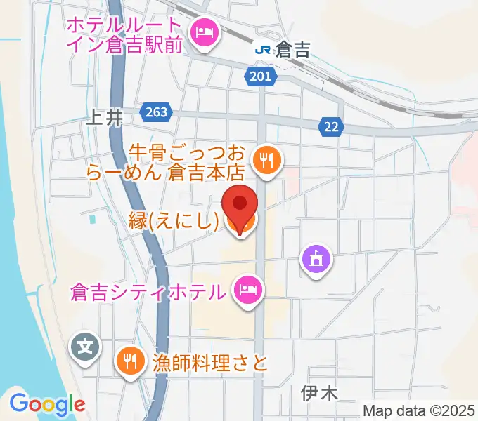 ゲオ倉吉店の地図
